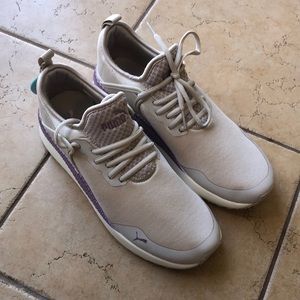 Tan Puma sneakers